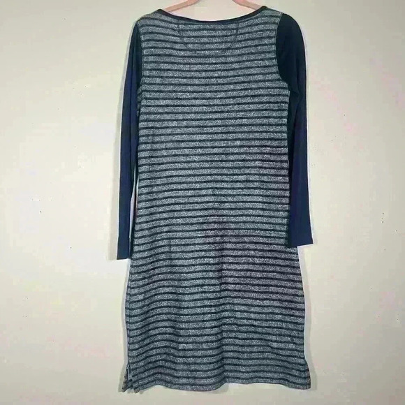 NWT T by Talbots Navy Striped Stretch Shift Dress Size XS Nautical Knit Casual - Picture 3 of 7